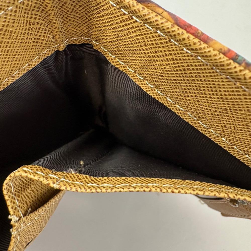 Corkcho Patchwork Mandala Print Small Zip Around … - image 6